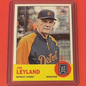 Jim Leyland #134 2012 Topps Heritage Baseball Trading Card